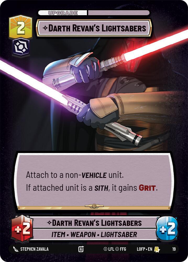 Darth Revan's Lightsabers card image