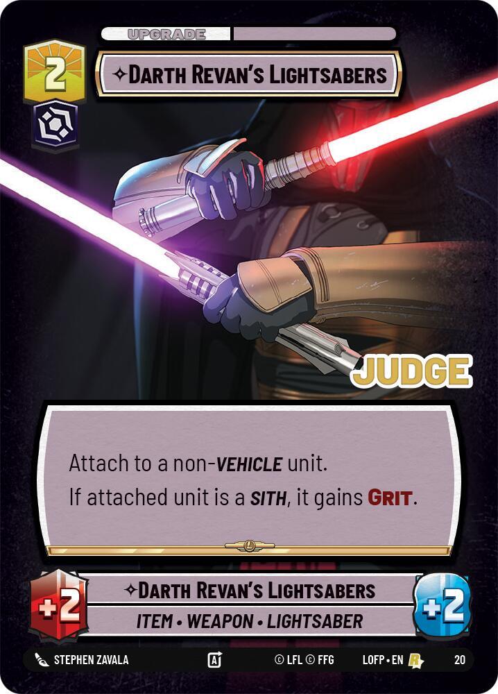 Darth Revan's Lightsabers card image