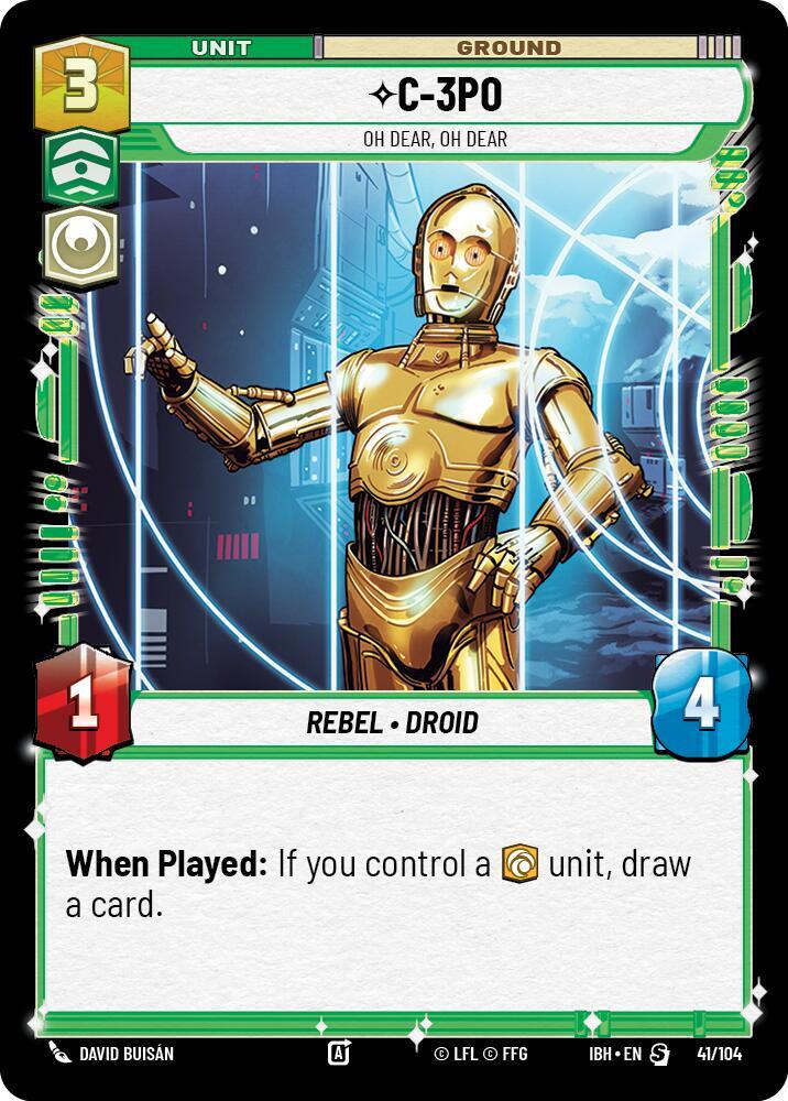 C-3PO - Oh Dear, Oh Dear (41/104) card image