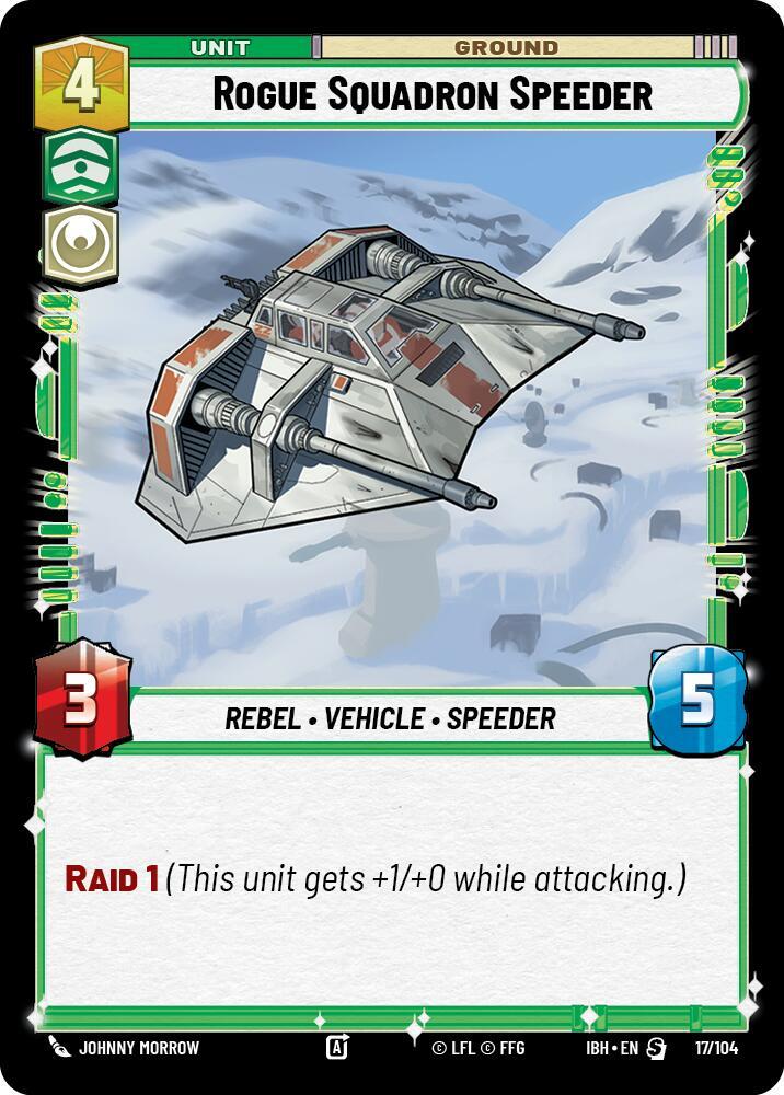 Rogue Squadron Speeder (17/104) card image