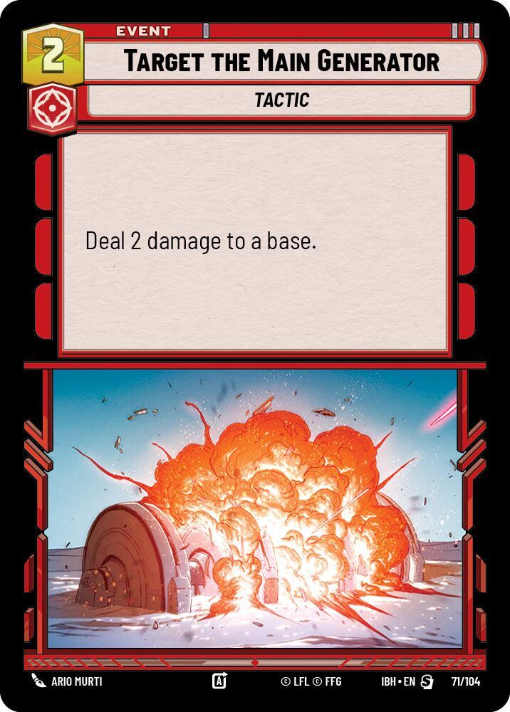 Target the Main Generator (71/104) card image