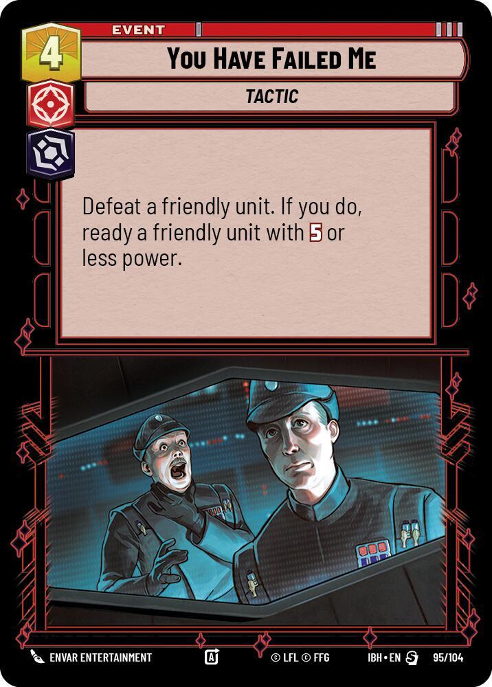 You Have Failed Me card image