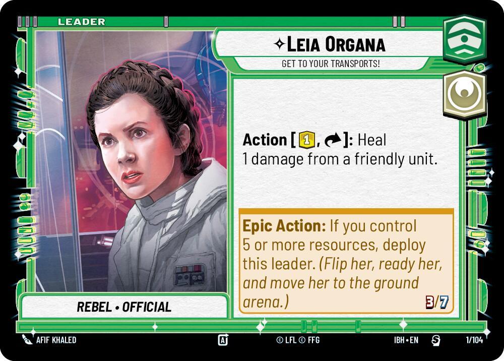 Leia Organa - Get To Your Transports! card image