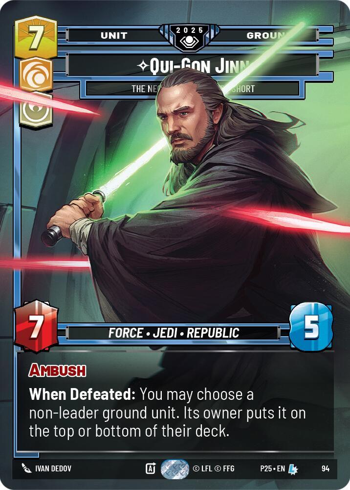 Qui-Gon Jinn - The Negotiations Will Be Short card image