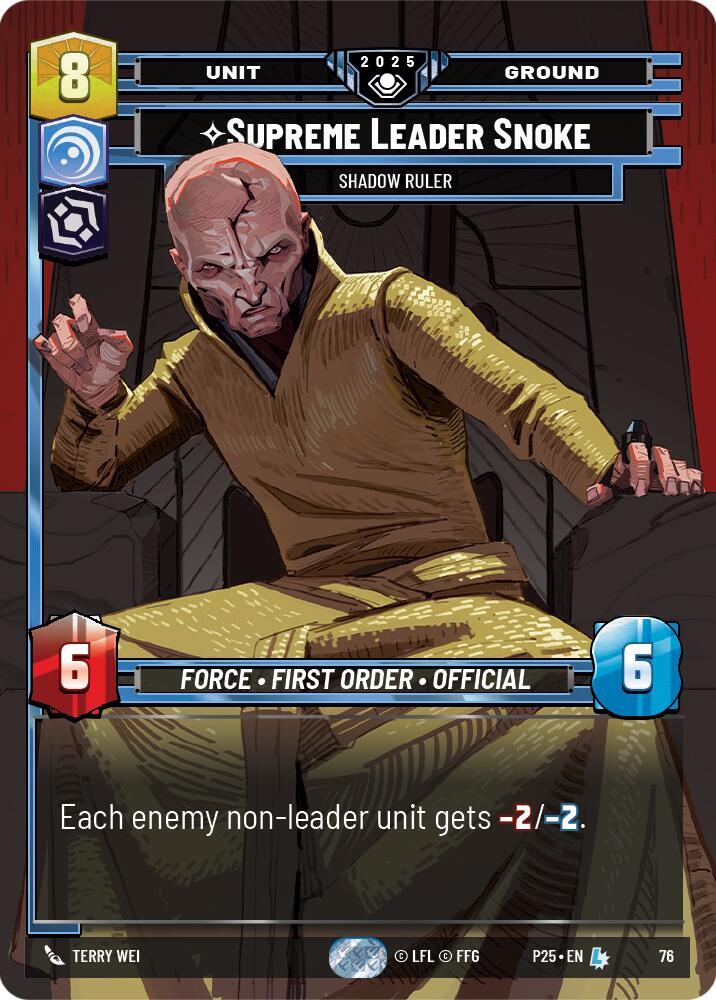 Supreme Leader Snoke - Shadow Ruler card image