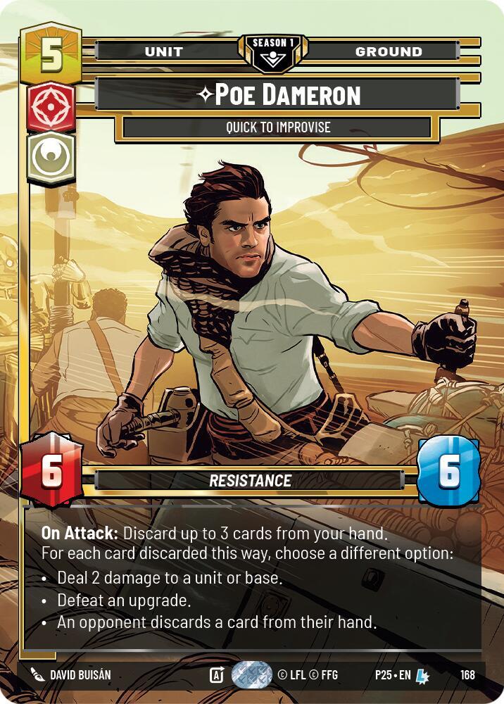 Poe Dameron - Quick to Improvise (168) card image