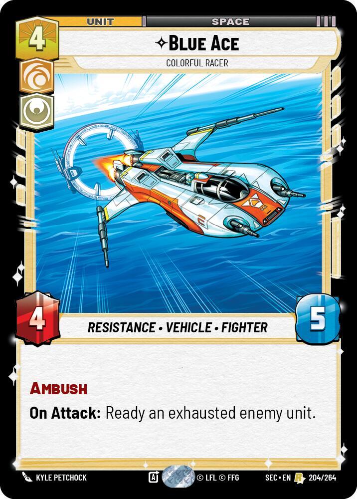 Blue Ace - Colorful Racer card image