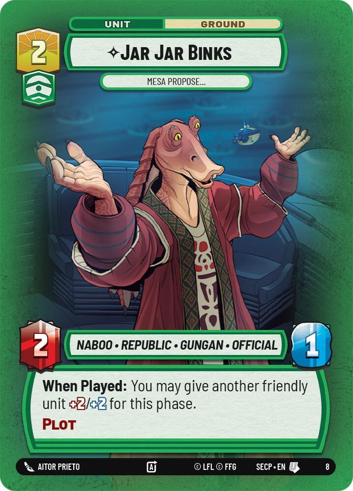 Jar Jar Binks - Mesa Propose card image