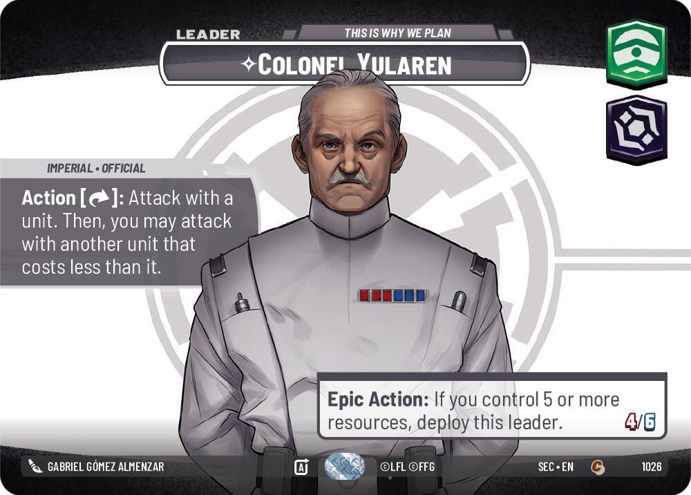 Colonel Yularen - This is Why We Plan (Showcase) card image