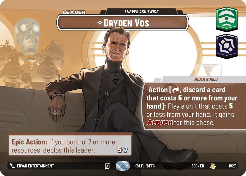 Dryden Vos - I Never Ask Twice (Showcase) card image