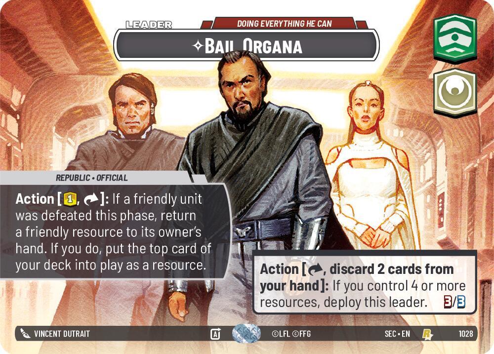 Bail Organa - Doing Everything He Can (Showcase) card image