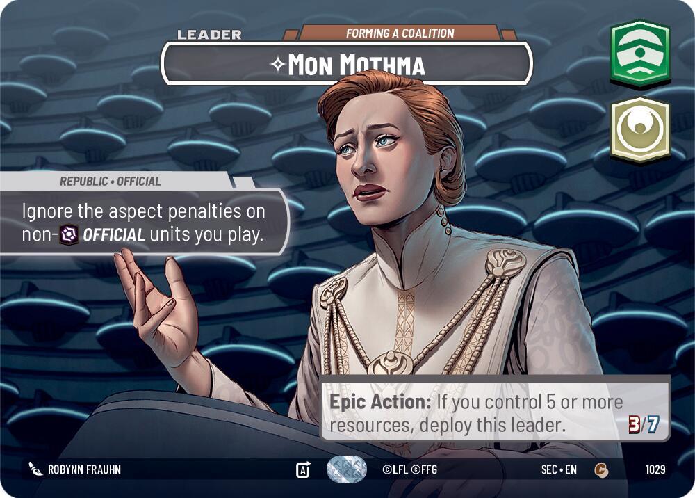 Mon Mothma - Forming a Coalition (Showcase) card image