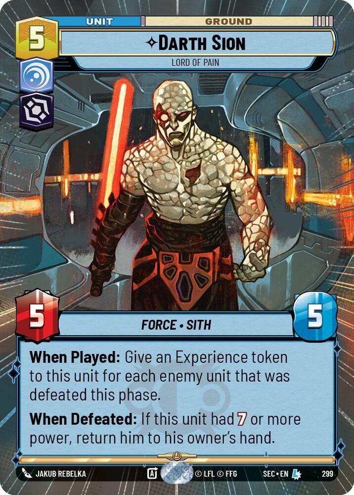 Darth Sion - Lord of Pain (Hyperspace) card image