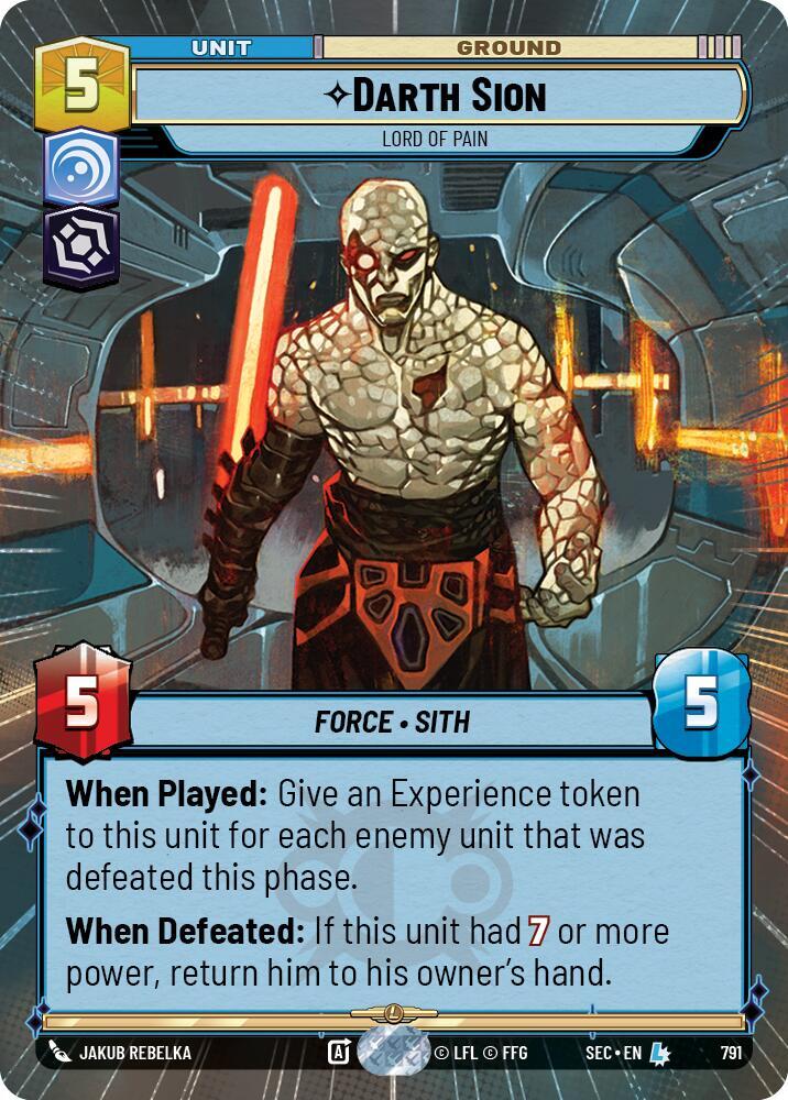 Darth Sion - Lord of Pain (Hyperspace Foil) card image