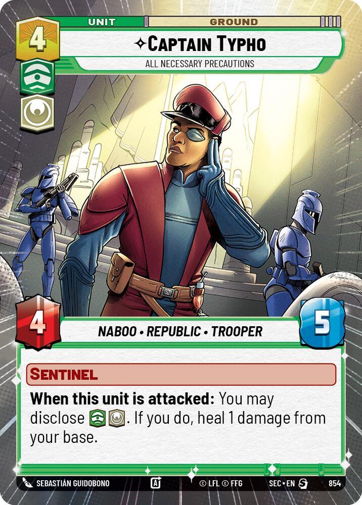 Captain Typho - All Necessary Precautions (Hyperspace Foil) card image