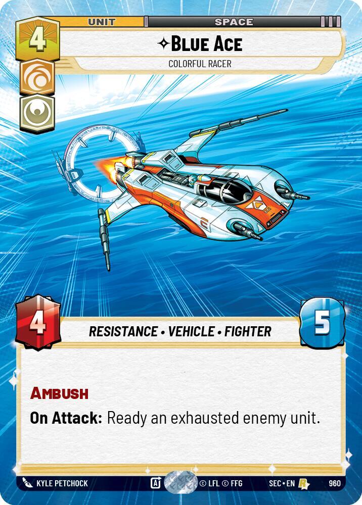 Blue Ace - Colorful Racer (Hyperspace Foil) card image