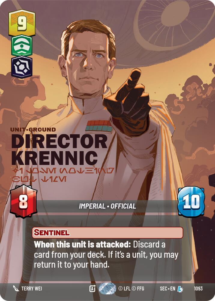 Director Krennic - I Lose Nothing But Time (Prestige Foil) card image