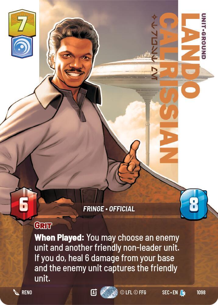 Lando Calrissian - Trust Me (Prestige Foil) card image