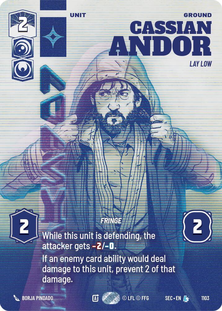 Cassian Andor - Lay Low (Prestige Foil) card image
