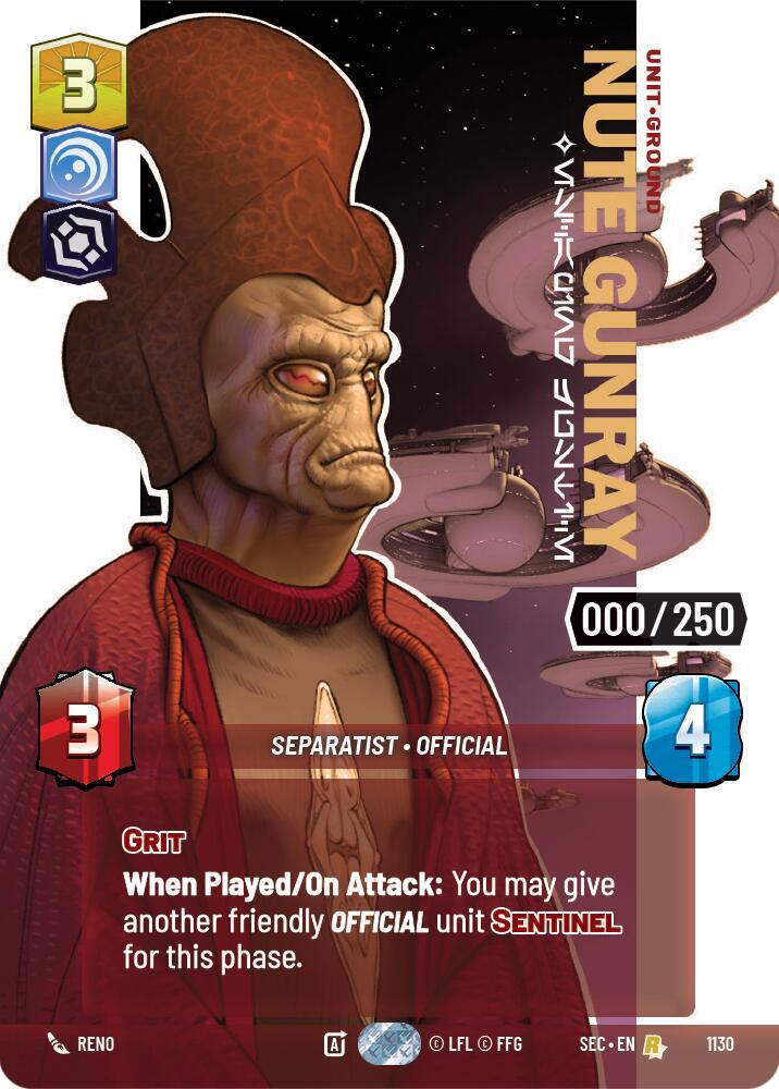 Nute Gunray - Escaping Justice (Serialized) card image