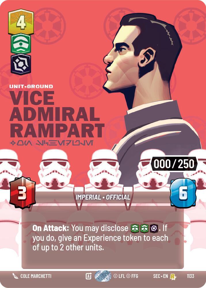 Vice Admiral Rampart - On Schedule (Serialized) card image