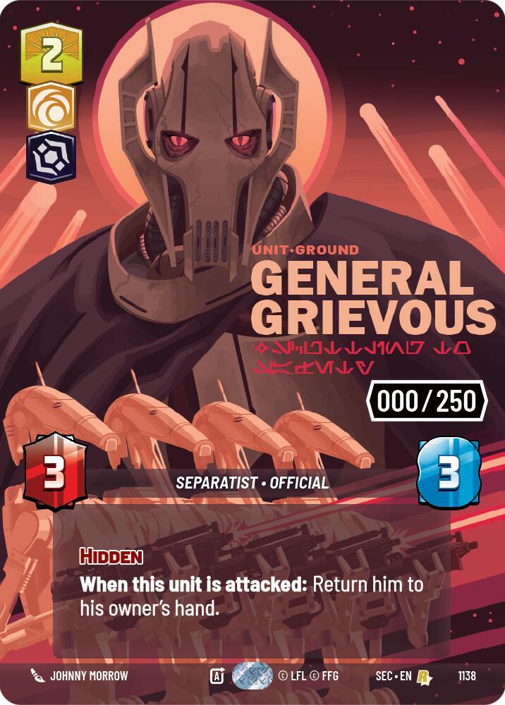 General Grievous - Scuttling to Safety (Serialized) card image