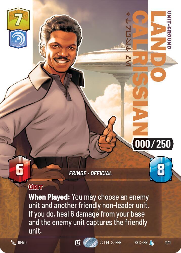 Lando Calrissian - Trust Me (Serialized) card image