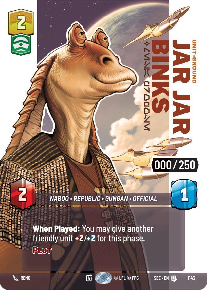 Jar Jar Binks - Mesa Propose (Serialized) card image
