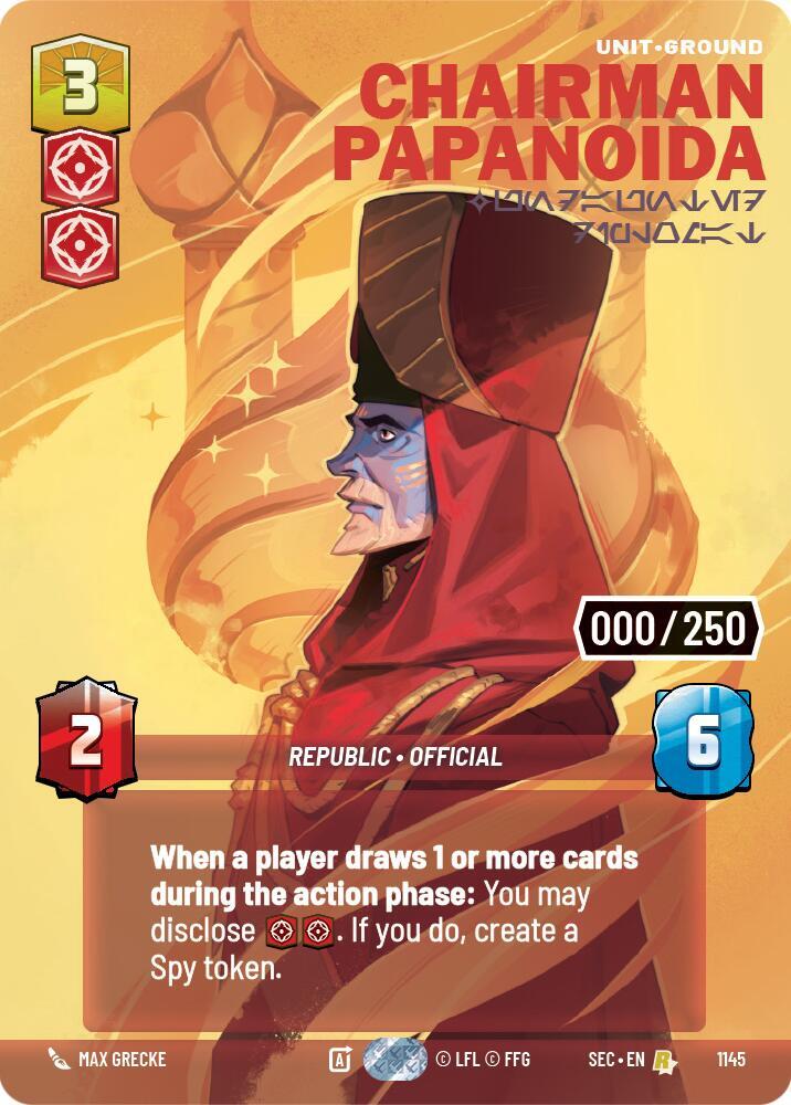 Chairman Papanoida - Undaunted Diplomat (Serialized) card image