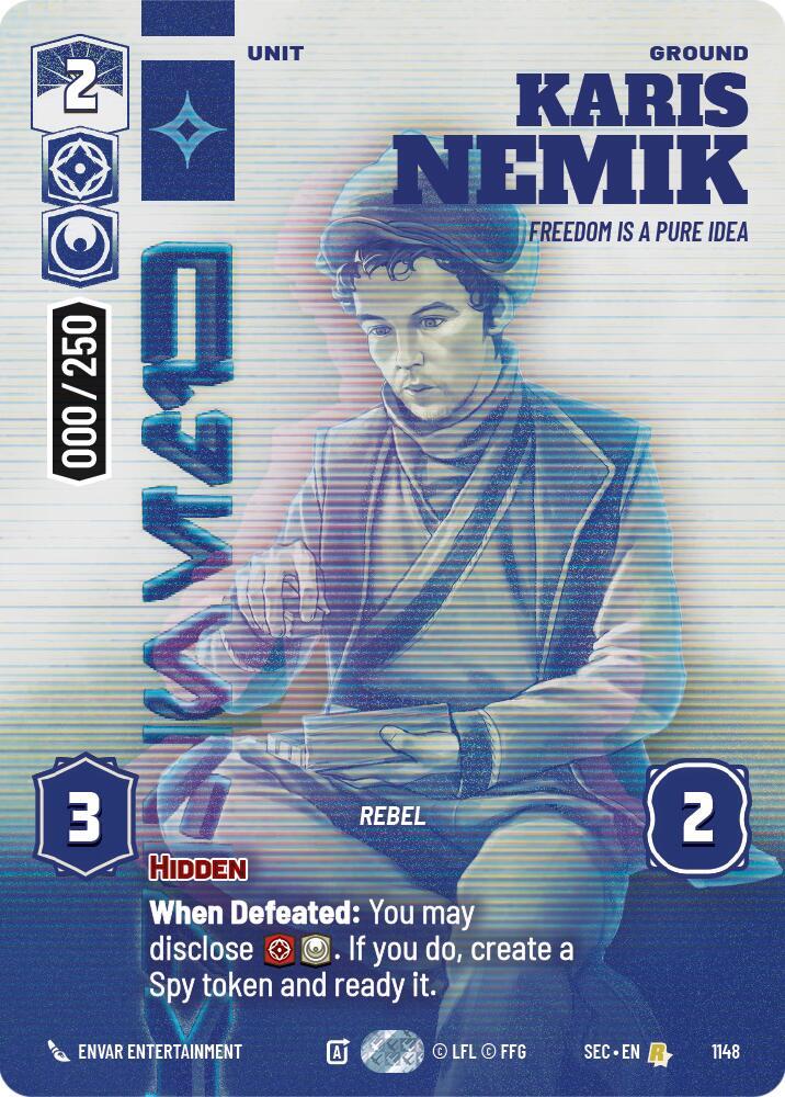 Karis Nemik - Freedom is a Pure Idea (Serialized) card image