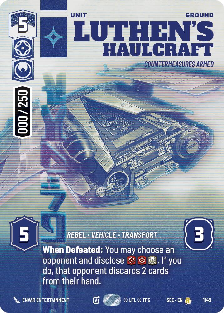 Luthen's Haulcraft - Countermeasures Armed (Serialized) card image
