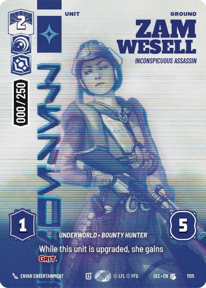 Zam Wesell - Inconspicuous Assassin (Serialized) card image