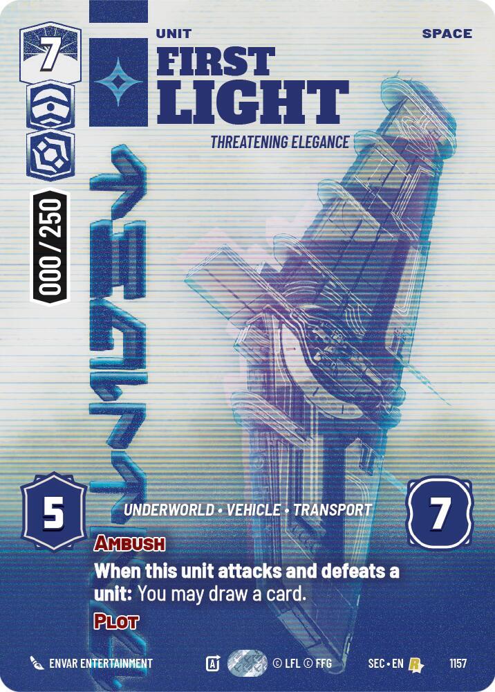 First Light - Threatening Elegance (Serialized) card image