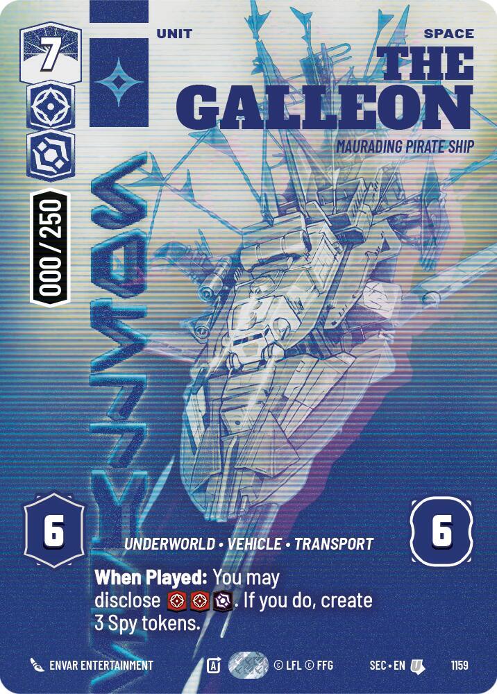 The Galleon - Marauding Pirate Ship (Serialized) card image