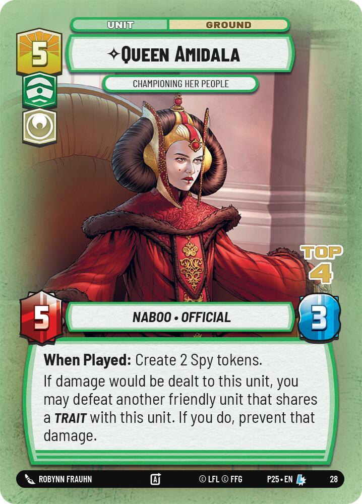 Queen Amidala - Championing Her People (Top 4) card image
