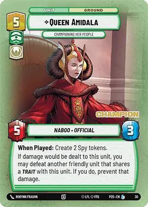 Queen Amidala - Championing Her People (Champion) card image