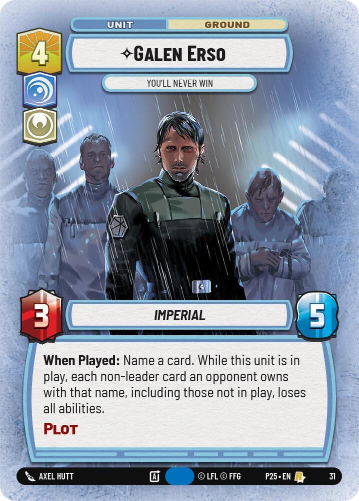 Galen Erso - You'll Never Win card image