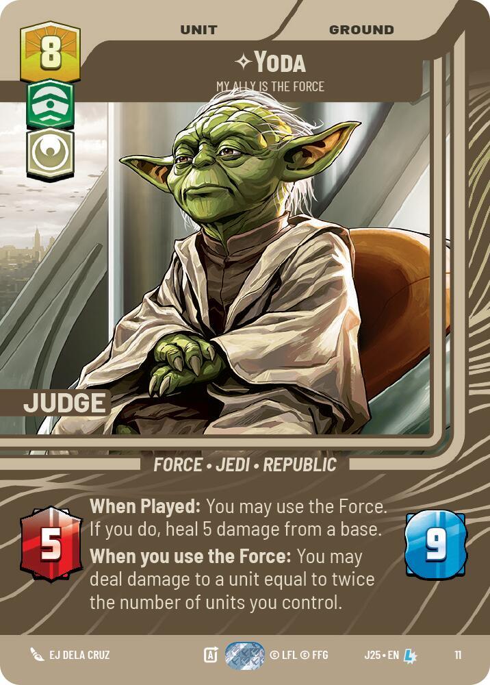 Yoda - My Ally is the Force card image