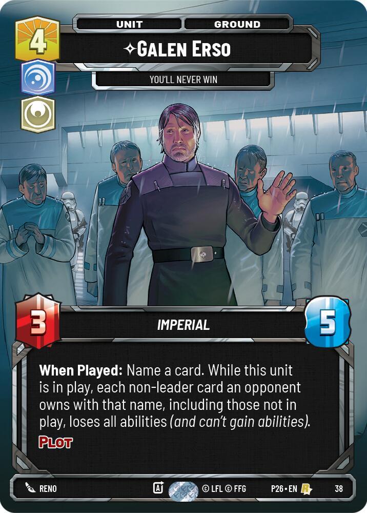 Galen Erso - You'll Never Win (38) card image