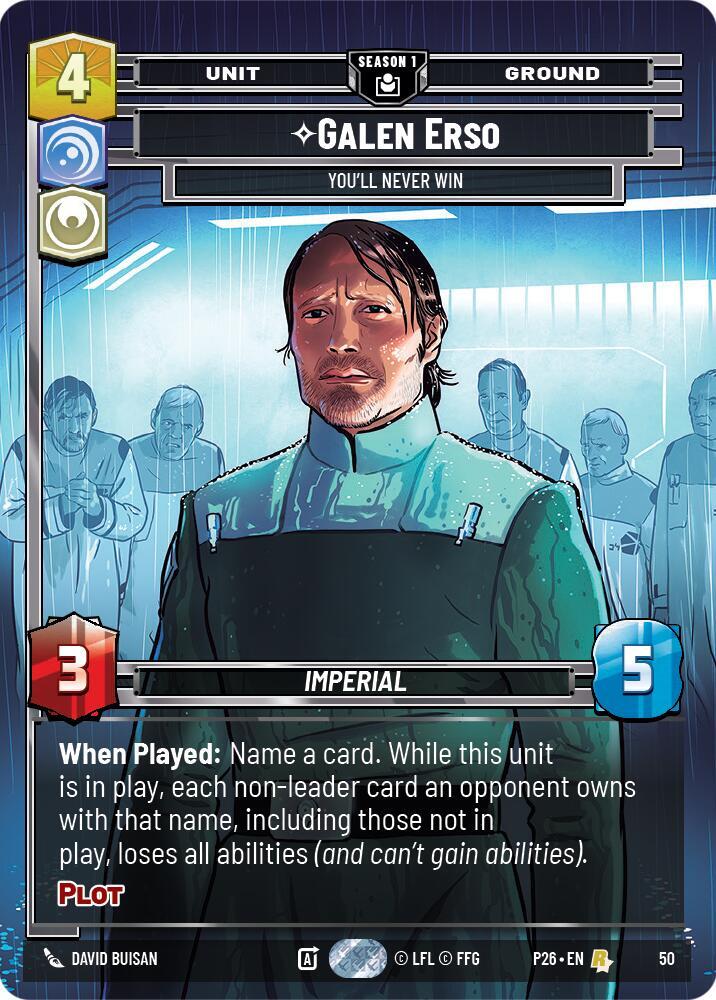 Galen Erso - You'll Never Win (50) card image