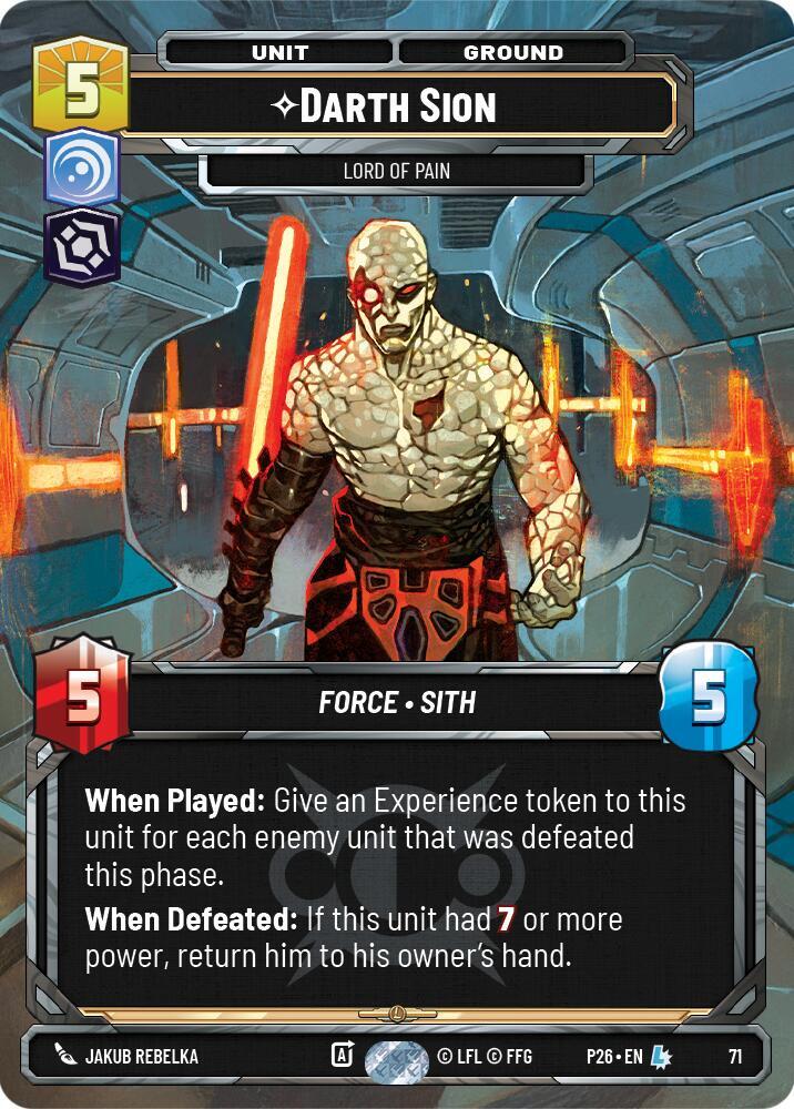 Darth Sion - Lord of Pain (71) card image