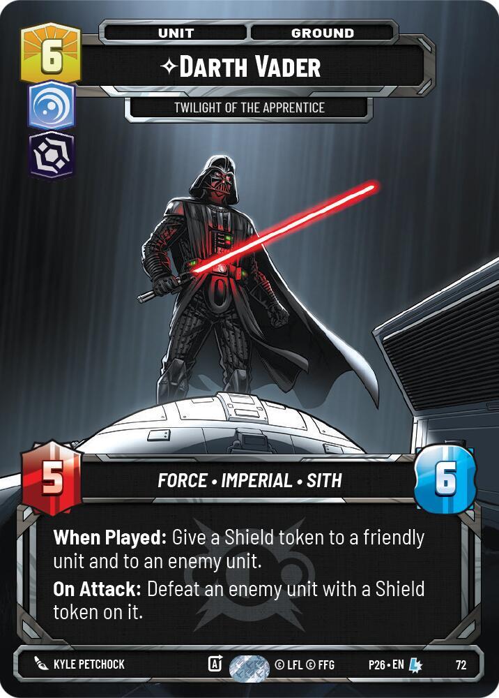 Darth Vader - Twilight of the Apprentice (72) card image