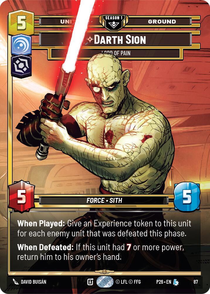 Darth Sion - Lord of Pain (87) card image