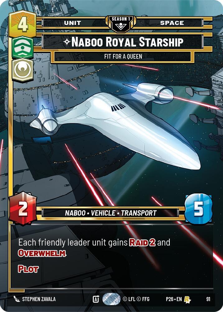 Naboo Royal Starship - Fit For A Queen (91) card image