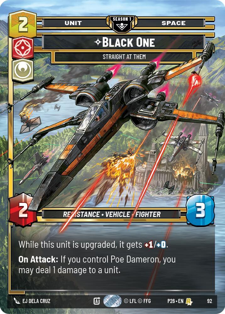 Black One - Straight At Them (92) card image