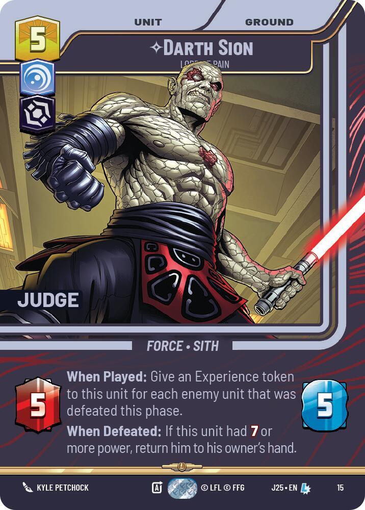 Darth Sion - Lord of Pain card image