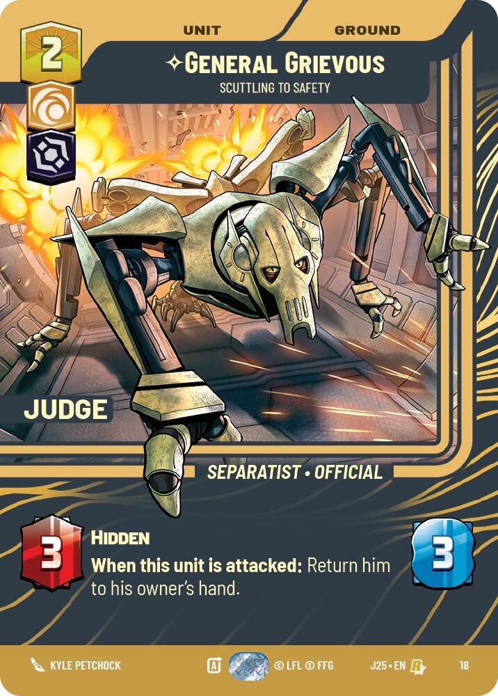 General Grievous - Scuttling to Safety card image