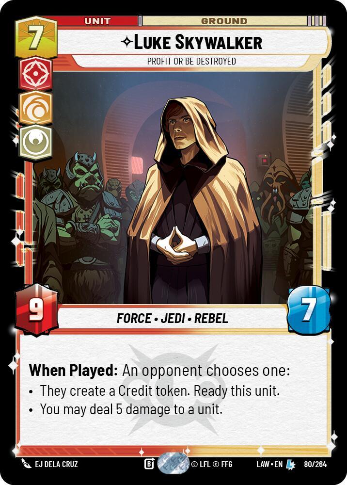 Luke Skywalker - Profit or Be Destroyed card image