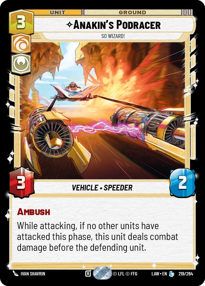 Anakin's Podracer - So Wizard! card image