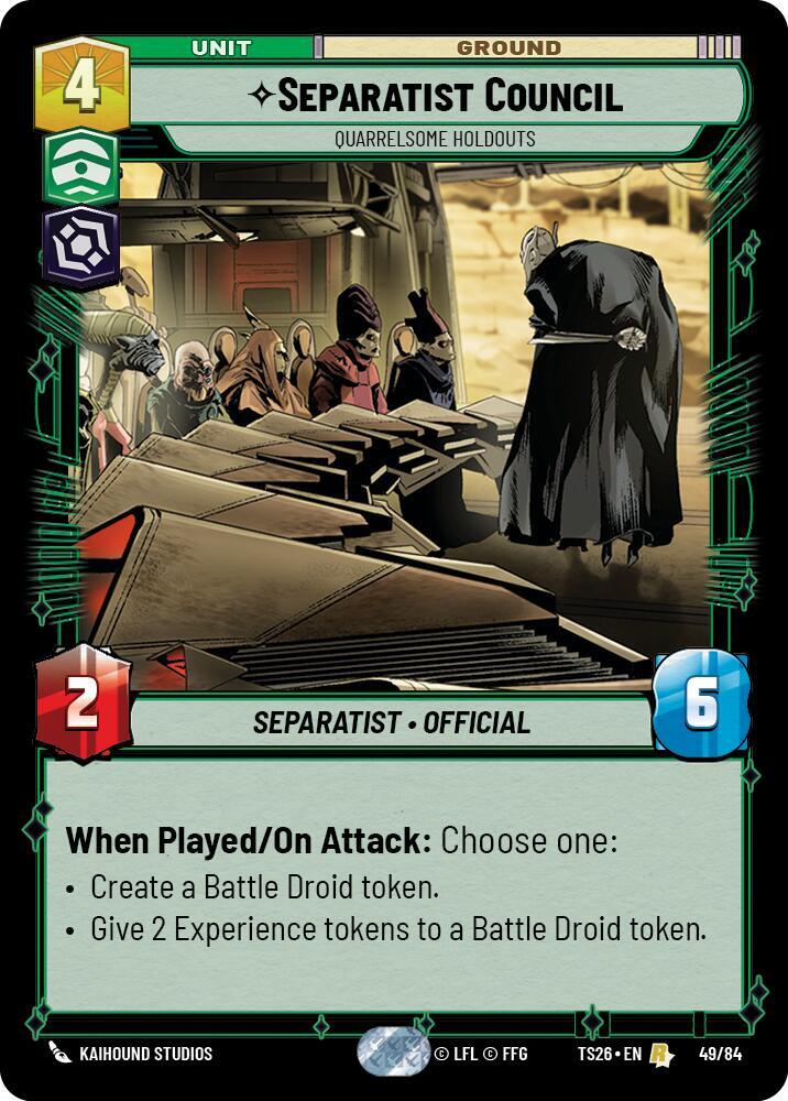 Separatist Counci - Quarrelsome Holdouts card image